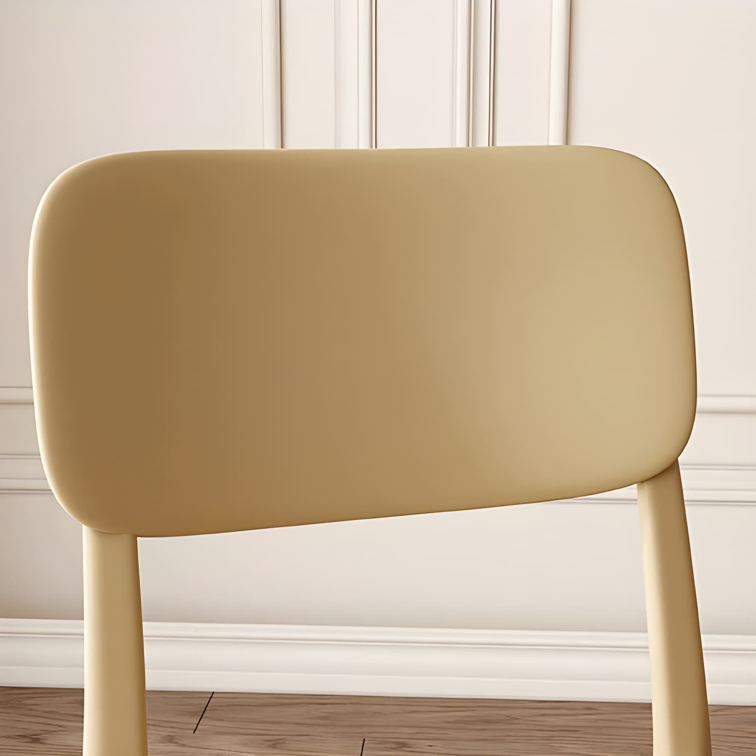 Stackable Scandinavian Style Side Chair with Low Back in Plastic & Acrylic - Armless thumbnail 18