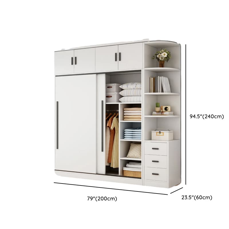 Chalk Modish Wood Dressing Station Soft Close Drawer Soft Close Door Interior Shelves thumbnail 28