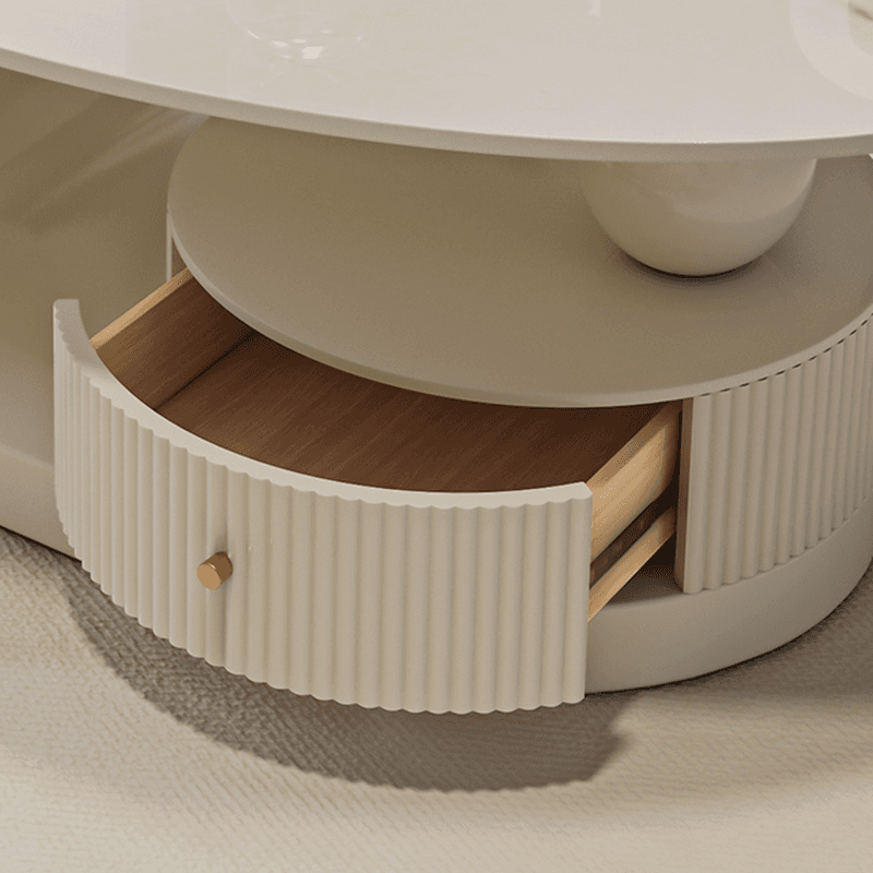 Nested Elliptical Accent Table with Repository Storage for Indoor Use thumbnail 4