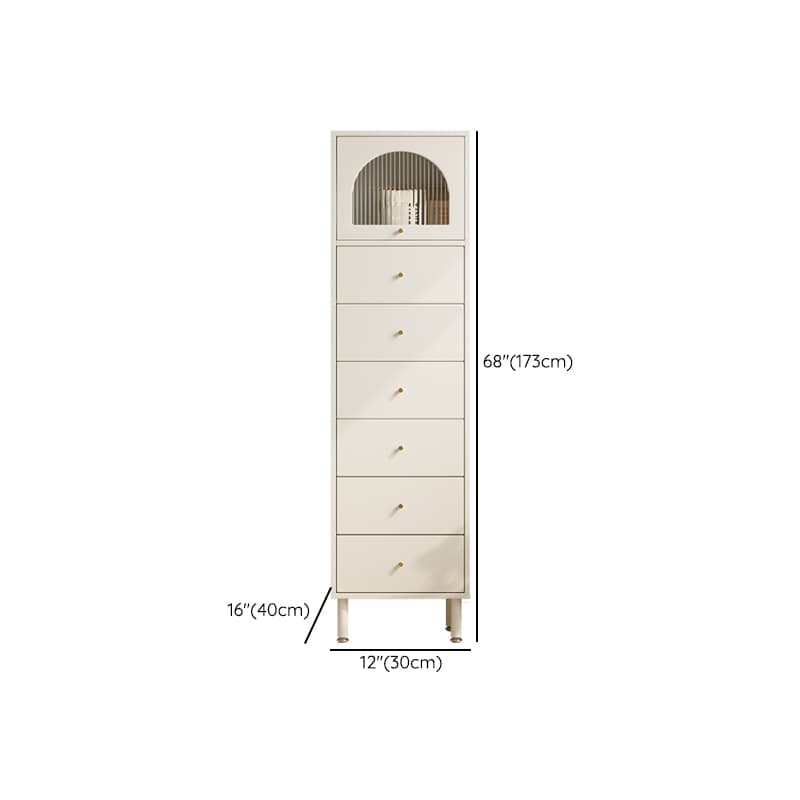 Chalk French Provincial Raw Wood Combo Dresser for Parlor with 5/6/4 Drawers and Hutch in Vertical Orientation thumbnail 18