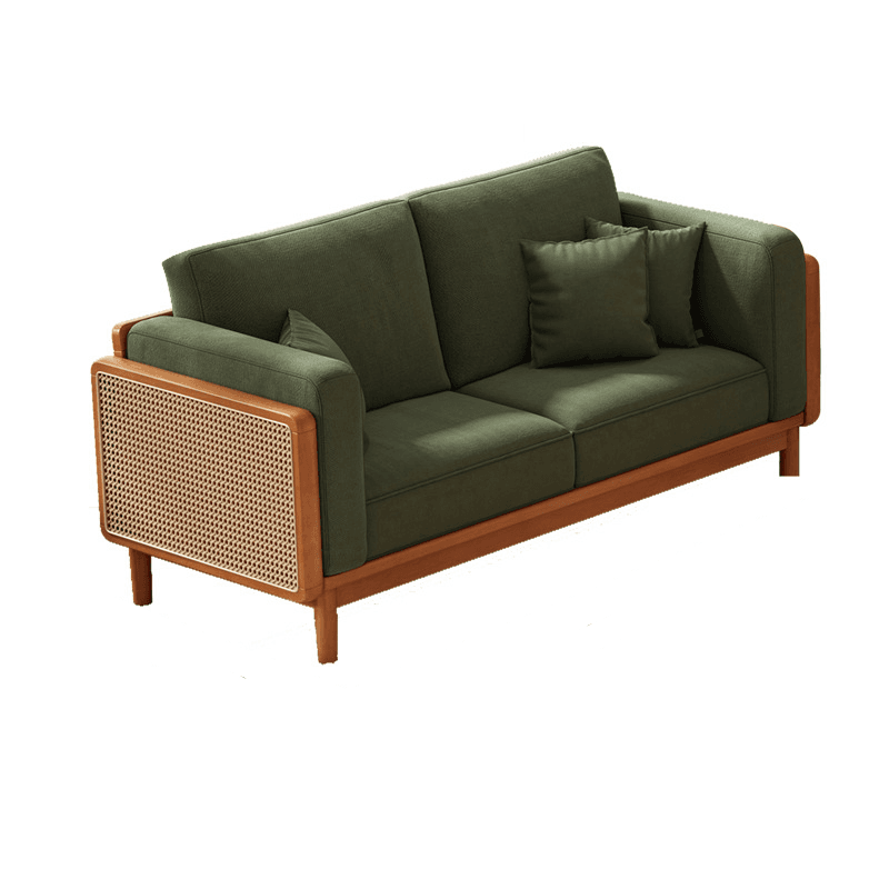 Victorian Style Jade Green Sofa Couch/Single Sofa for Sitting Room with 1 to 5 Pillows thumbnail 22