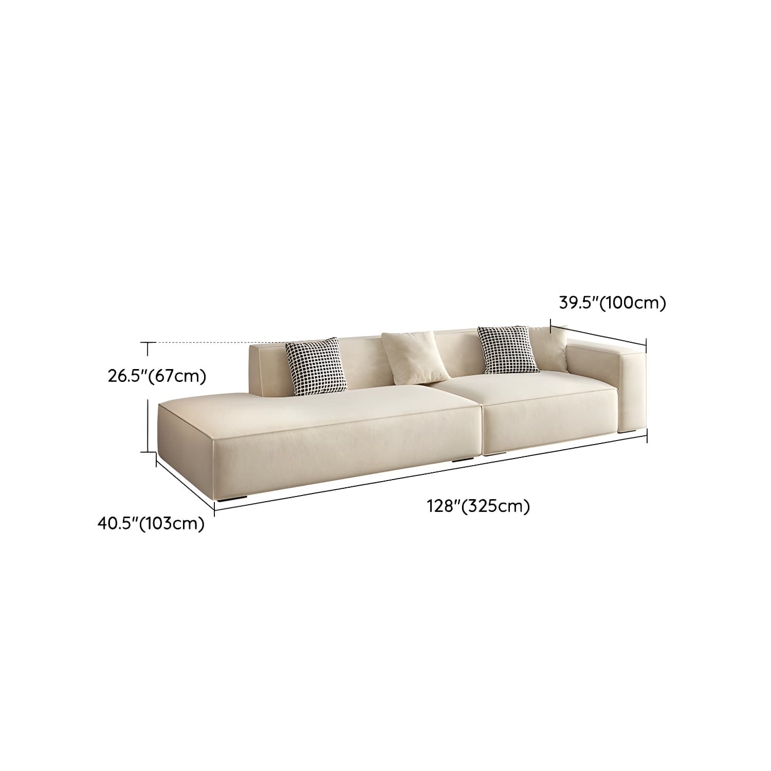 Elegant Sectional with Synthetic Upholstery in Moderate-Gray Tone and Built-in Charging Ports thumbnail 18