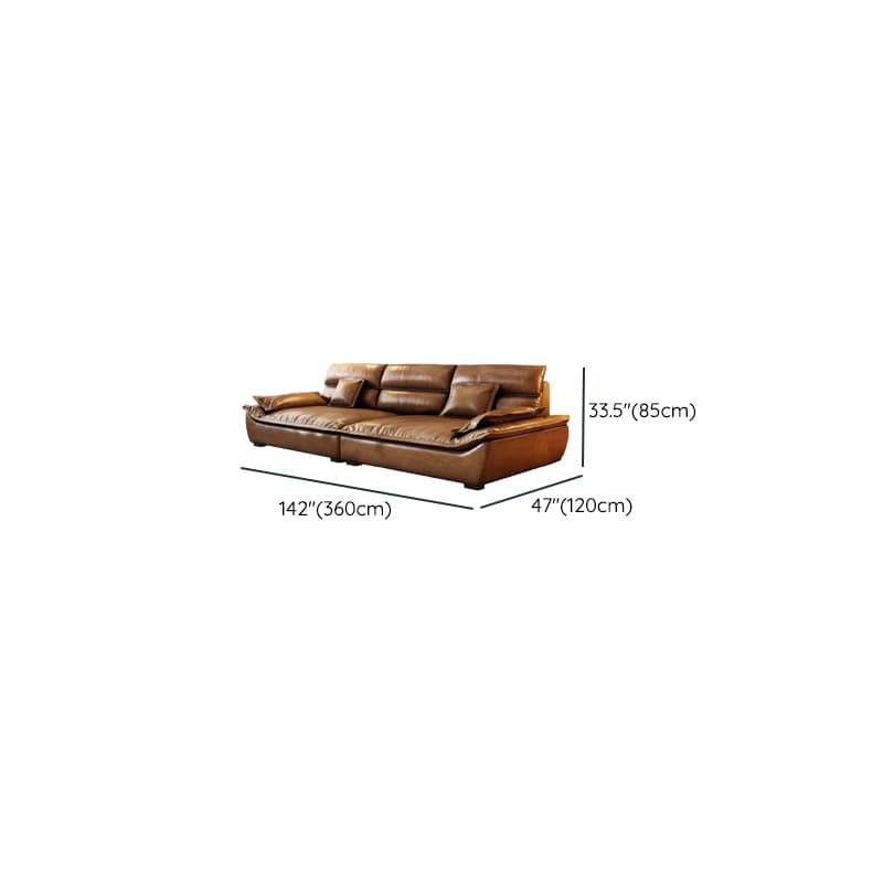 Drawing Room Standard Sofa in Mocha Pu Leather thumbnail 23