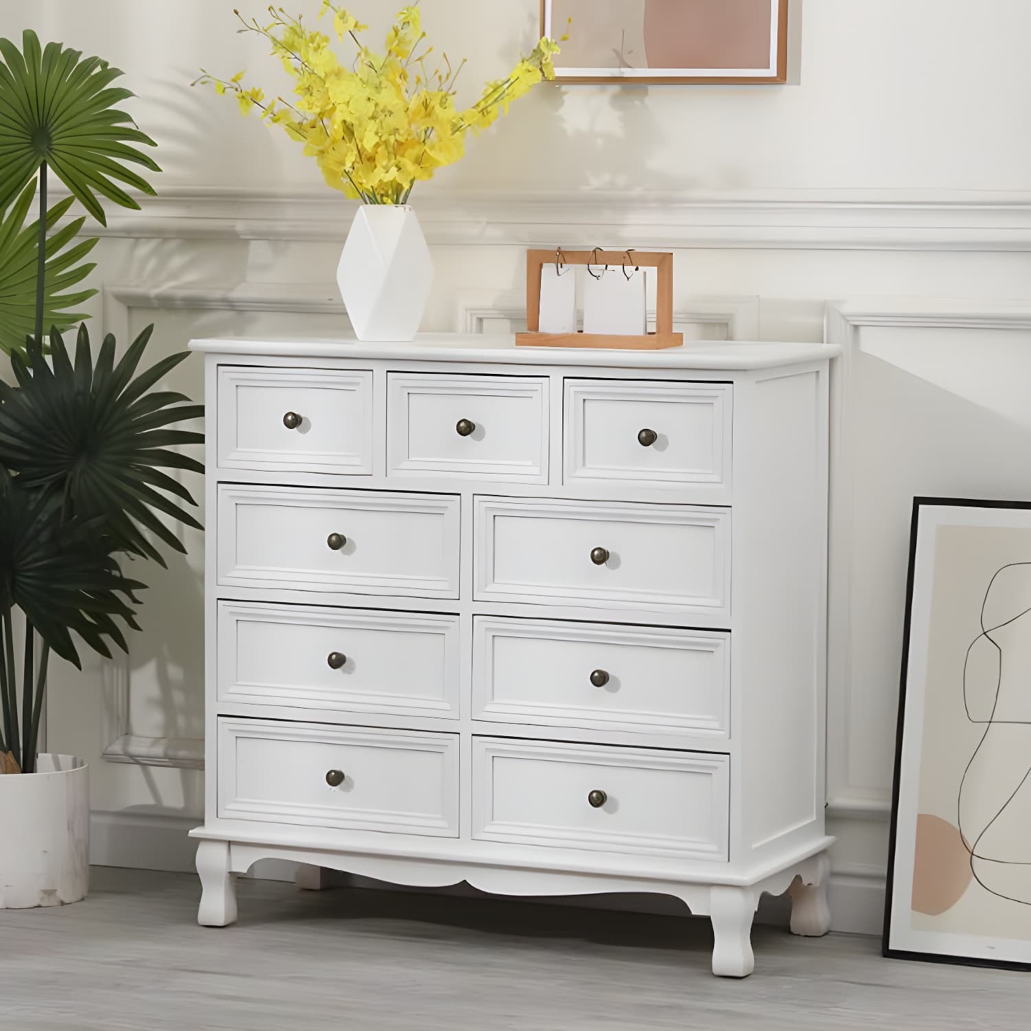 13.65/13.45 Inch Width Storage Chest American Traditional Storage Chest Dresser - image 20