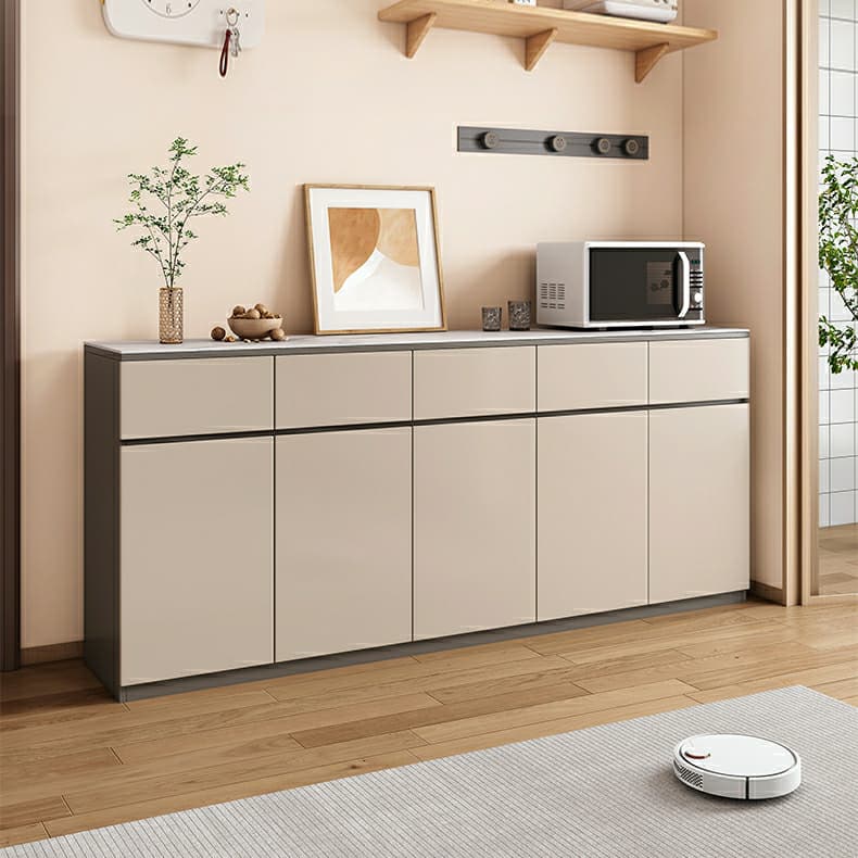 50'' Modern Wood Sideboard/Credenza with Drawers, Cabinets, and Non-adjustable Shelves thumbnail 5