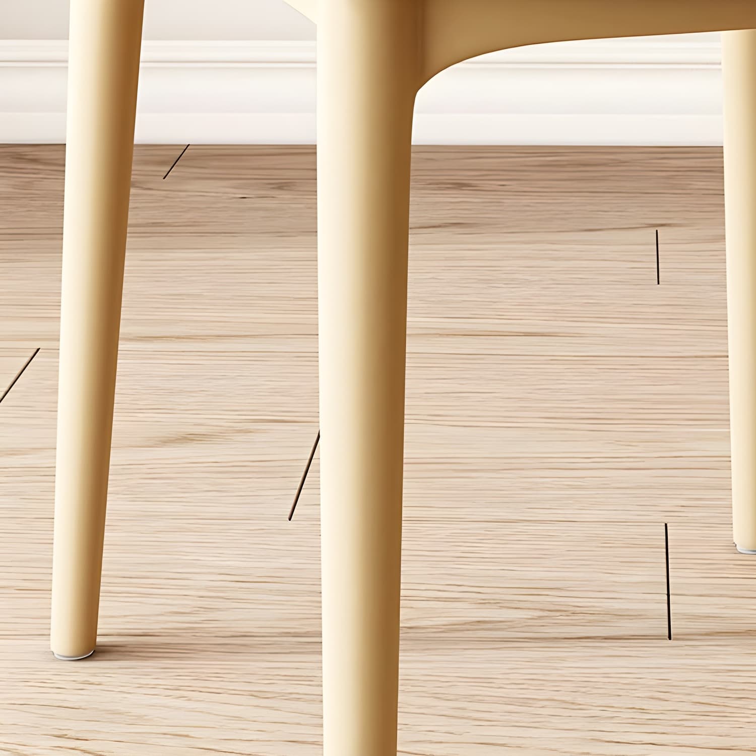 Stackable Scandinavian Style Side Chair with Low Back in Plastic & Acrylic - Armless thumbnail 19
