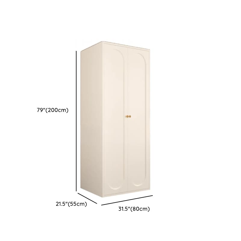 Chalk Casual Unattached Wardrobe with Adaptable Shelf, Soft Close Door, Hanging Rod, and Articulated Mechanism thumbnail 11