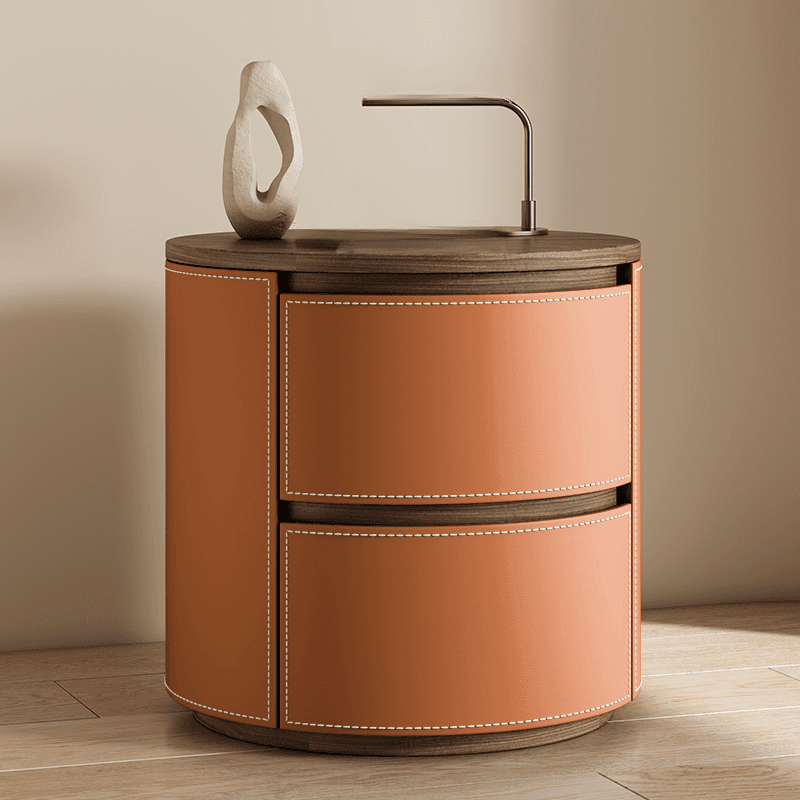 Modish 2 Tiers Drawer Storage Bedside Table with Solid Wood Countertop thumbnail 12