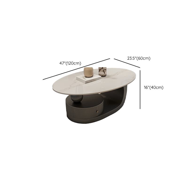Nested Elliptical Accent Table with Repository Storage for Indoor Use thumbnail 19
