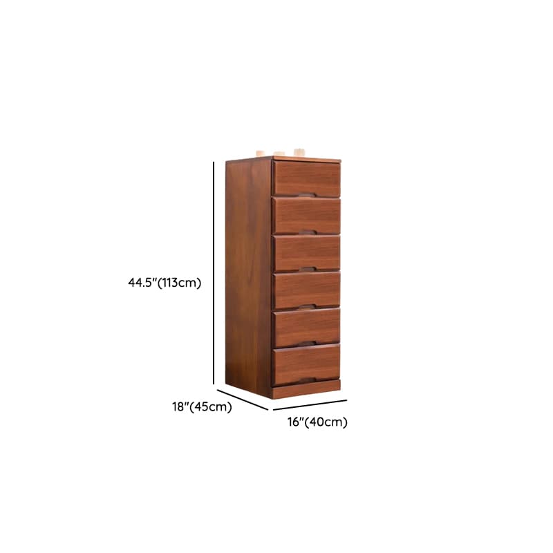 Sepia Minimalist Raw Wood Lingerie Chest/Dresser Vanity Combo with Multiple Drawers in Vertical/Horizontal Orientation thumbnail 16