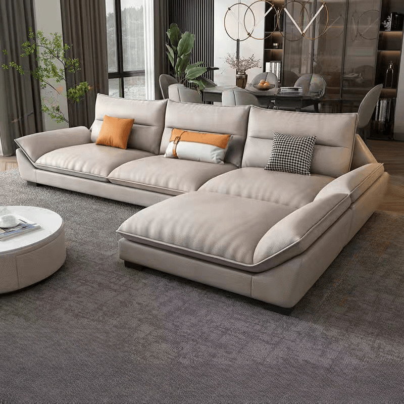 Functional L-Shape/Straight Sofa Couch/Sofa Recliner for Parlor with Reversible/Horizontal Orientation and Concealed Support thumbnail 2