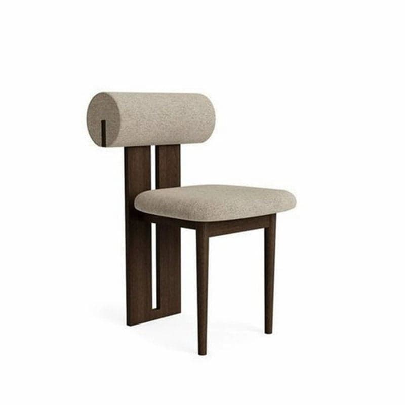 Modern Upholstered Armless Kitchen & Dining Chair, Open Back, Wood Ash, 1 Piece thumbnail 7