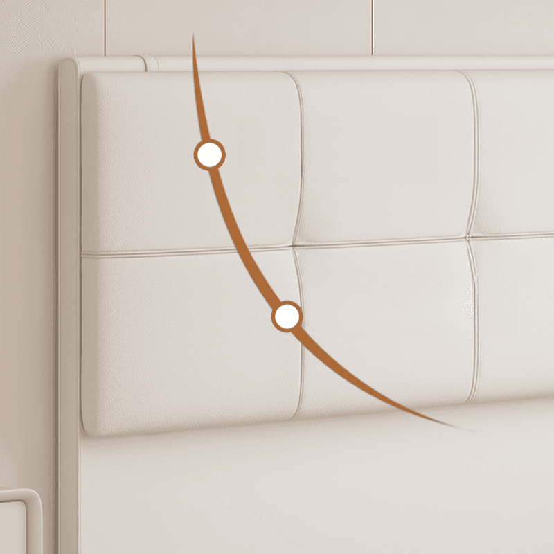 Art Deco Style Panel Headboard in Pine Wood with No Distressing, Rectangle Shape for Twin/King/Queen Bed, Featuring Sponge Upholstery and Standard Height thumbnail 8