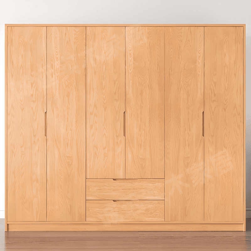 Wood Color Nordic Unfixed Wardrobe Closet