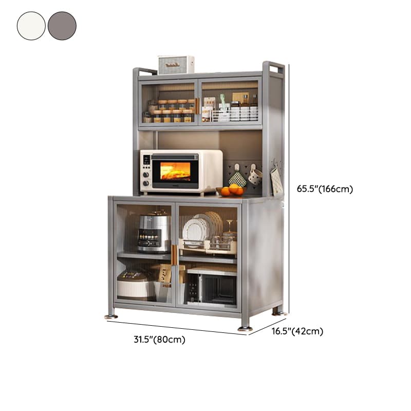 Modern Steel Sideboard Standard-Sized Open Storage Non-Adjustable Shelves thumbnail 22