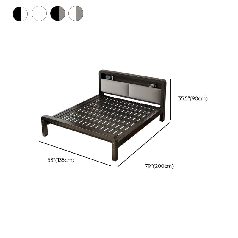 Minimalist Solid Color Iron Storage Included Bed with Leg for Living Room thumbnail 19
