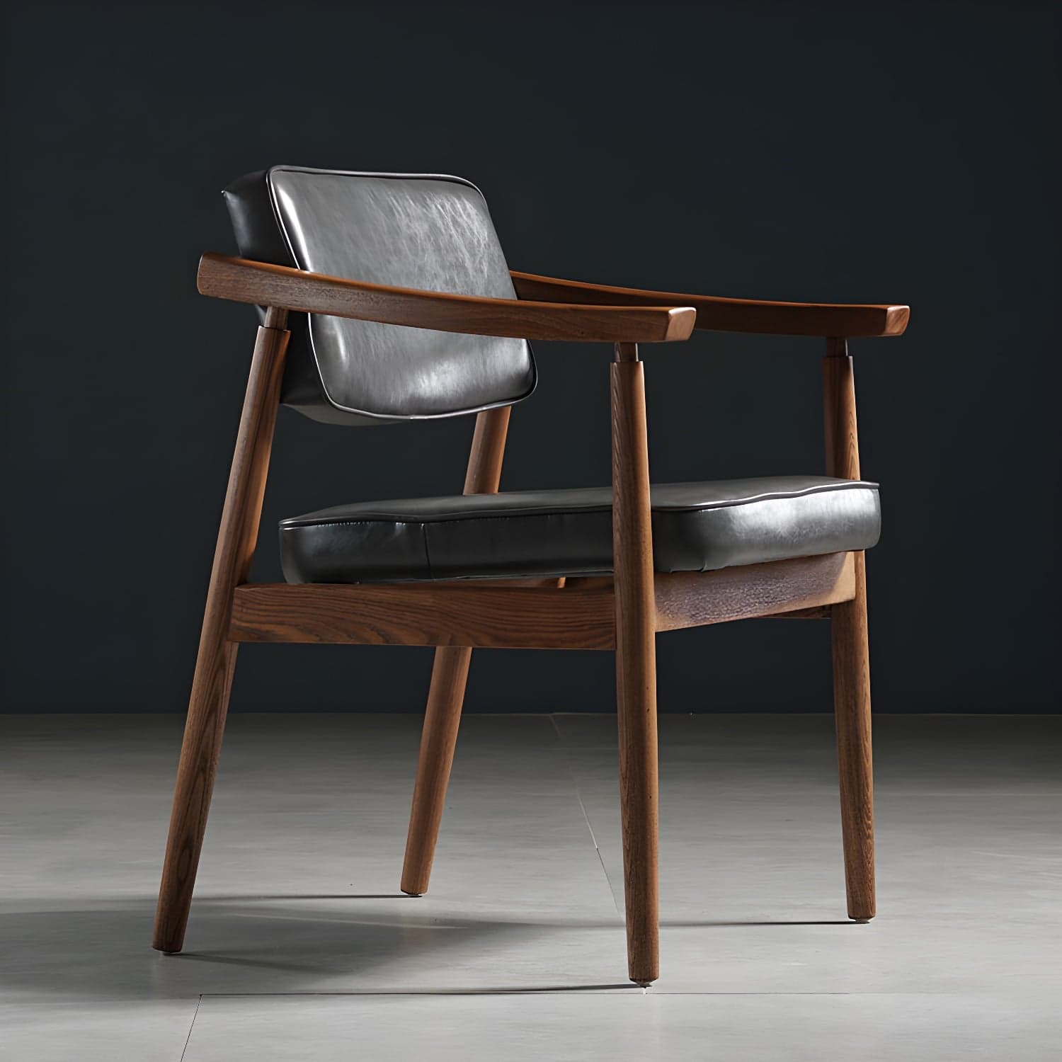 Traditional Style Dining Chairs Kitchen Arm Side Chairs with Wooden Legs thumbnail 4