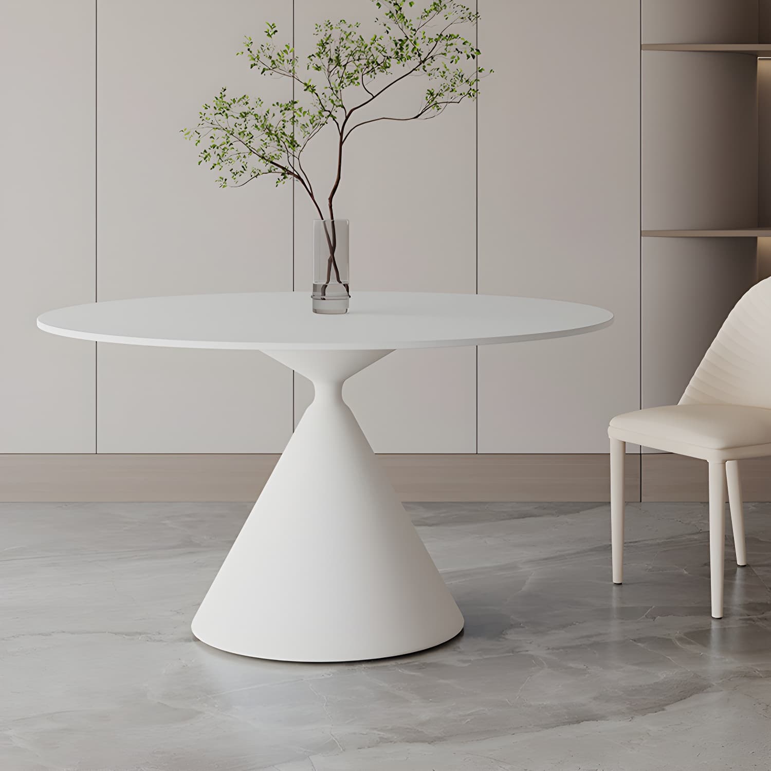 Sintered Stone Home Dining Table Modern Round Dining Room Table thumbnail 3