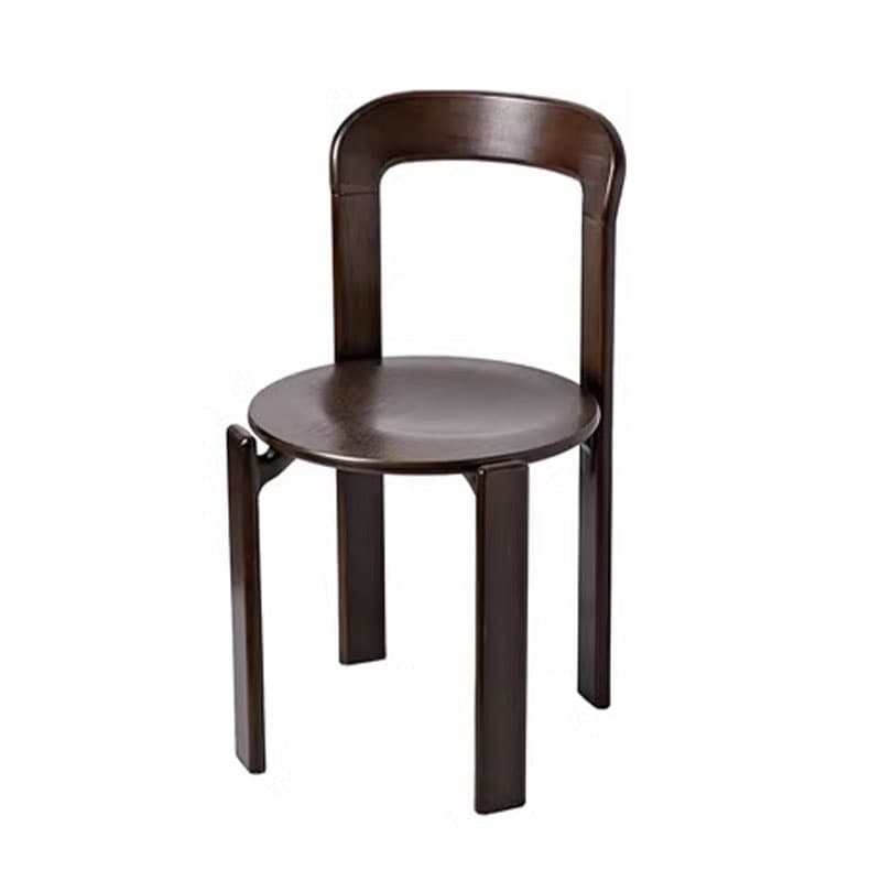 Scandinavian Natural Wood Armless Kitchen Chair 15.3inch Wide Non-Swivel 1 Piece thumbnail 7