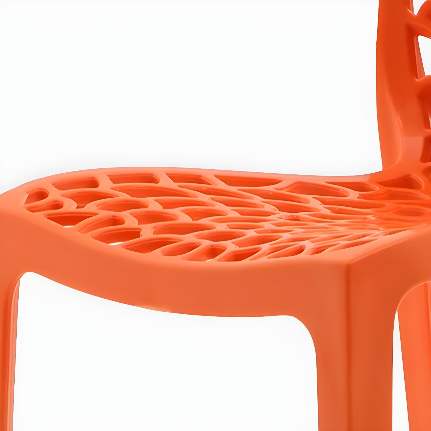 Scandinavian Style Plastic Side Chair with Armless Design Suitable for Kitchen & Dining thumbnail 13