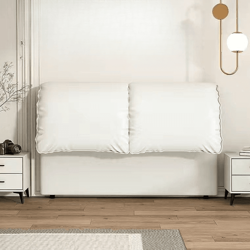 Art Deco Style Panel Headboard in Pine Wood with No Distressing, Rectangle Shape for Full/Queen/Twin XL Bed, Cotton Upholstery, Standard Height thumbnail 10