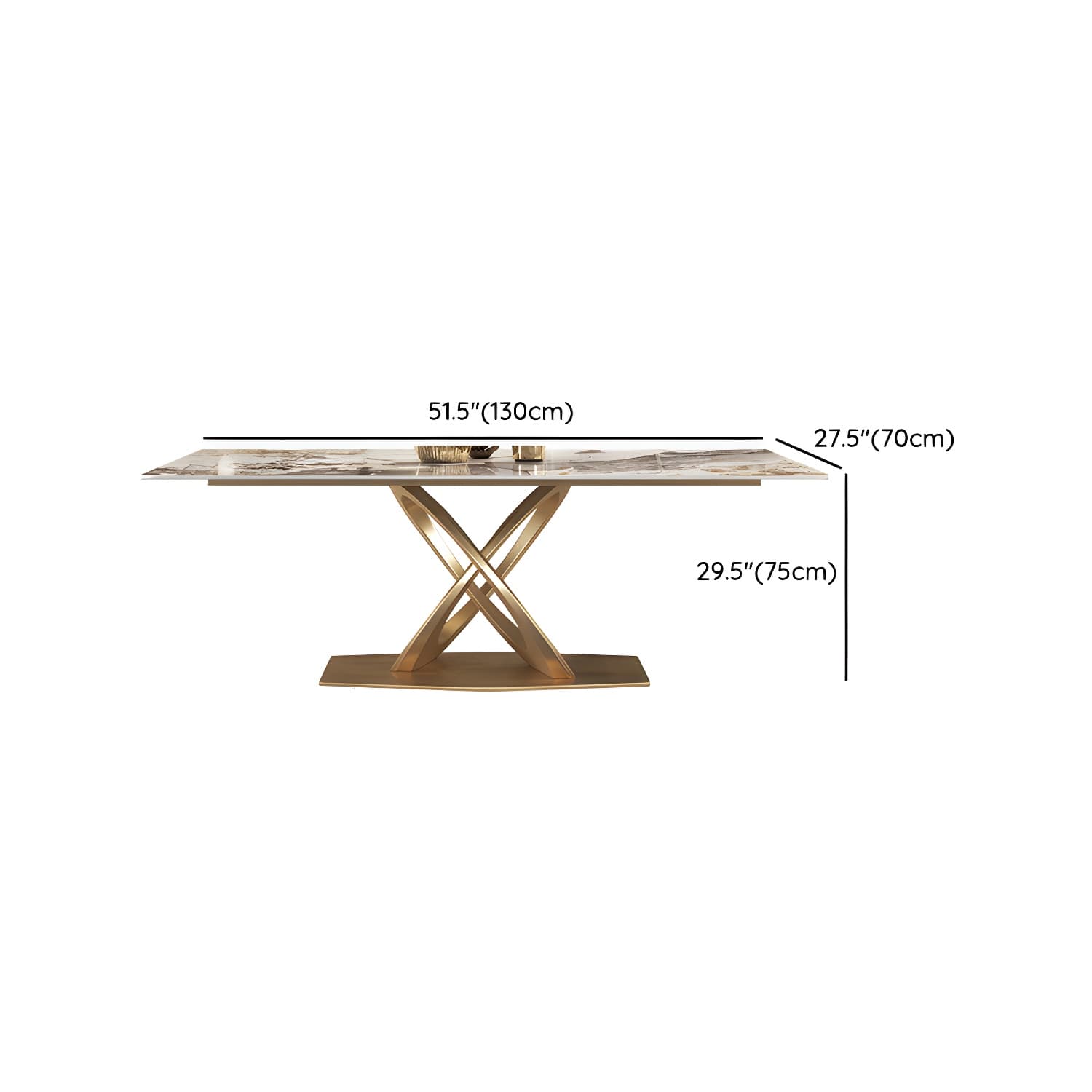 Glossy Beige Dining Table Set 1/2/5/7 Pcs Glam Dinette Set with Leather Chairs thumbnail 17