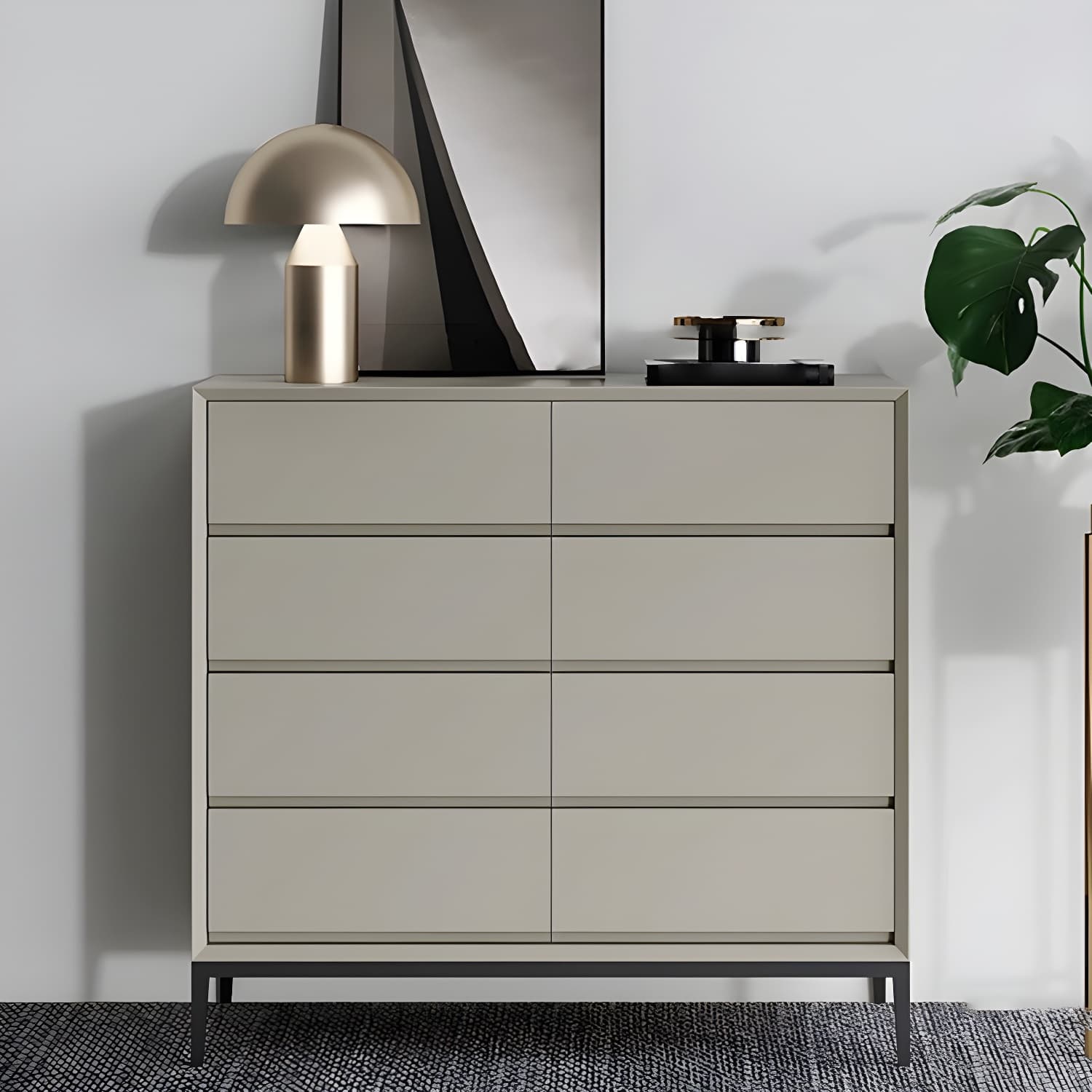 Minimalist Wood Double Dresser for Neat and Stylish Organizing