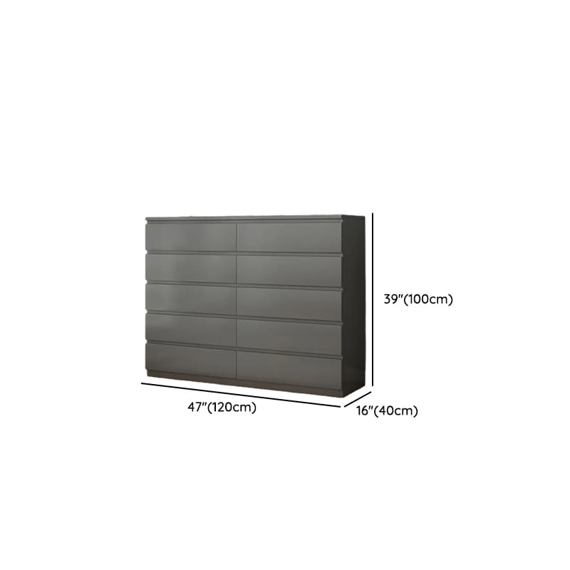 Vertical/Horizontal Gray Double Dresser/Bachelor Chest/Semainier with 5 Drawers/3 Drawers/8 Drawers in a Modern Style thumbnail 15