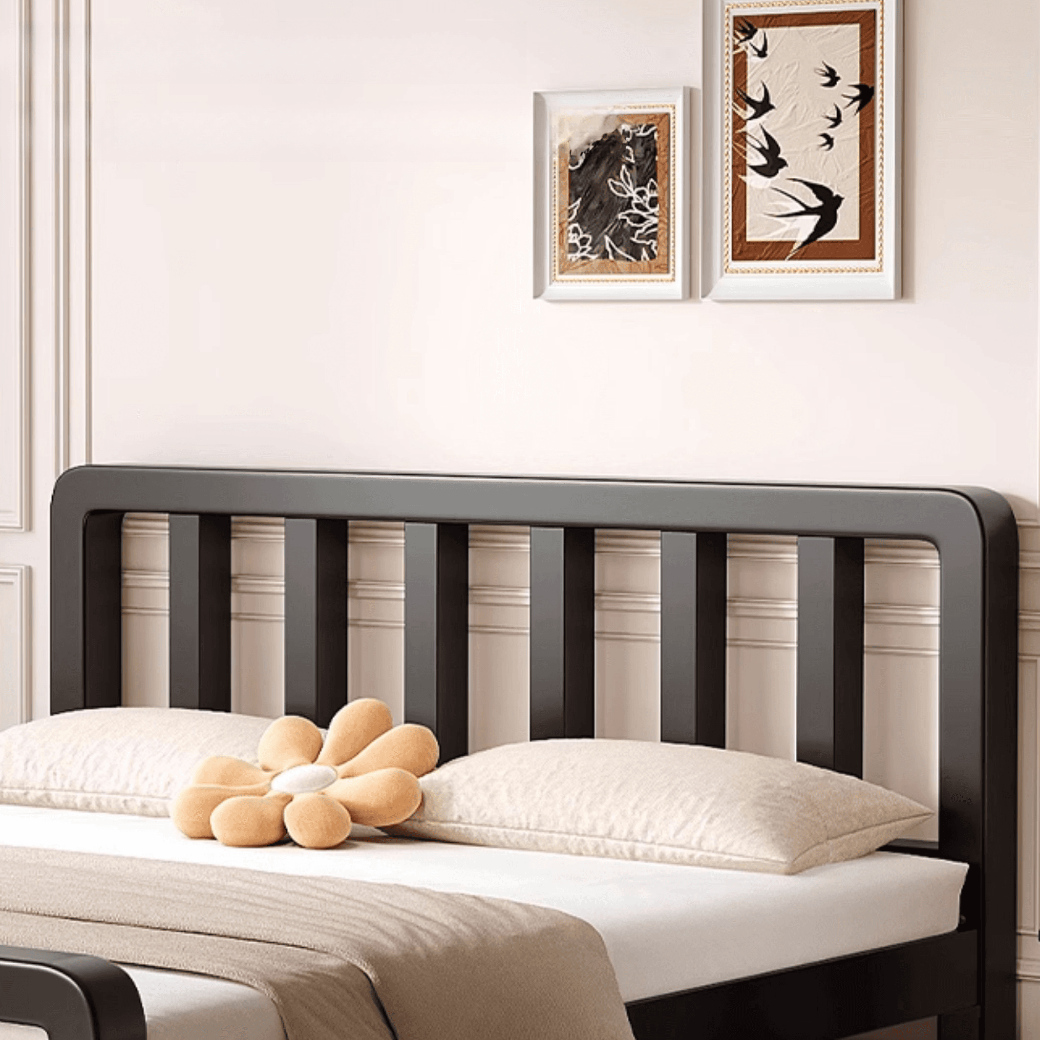 Minimalist Solid Color Tatami Bed/Platform Bed with Alloy Frame and Leg thumbnail 8