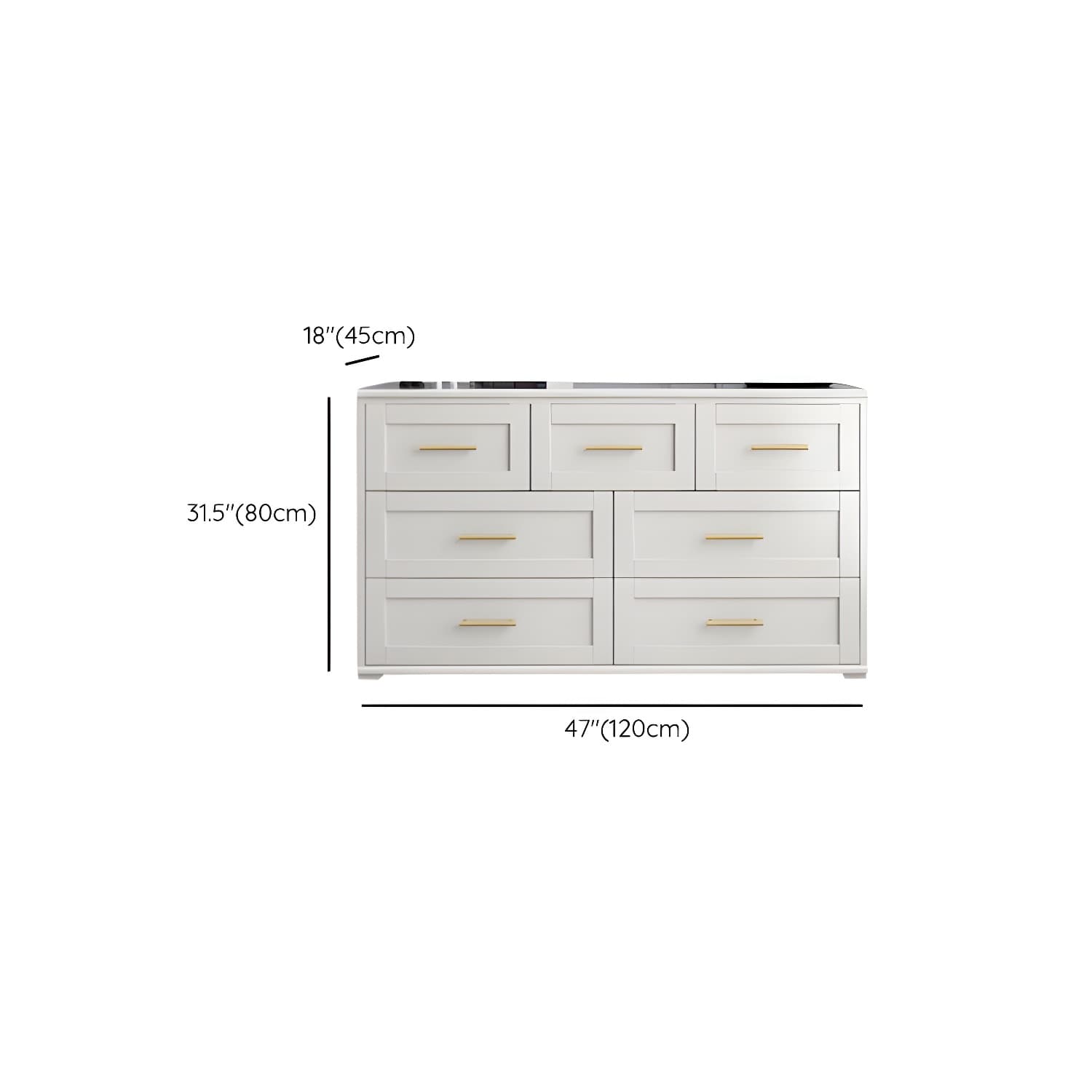 Classic Glam Storage Chest Solid Wood Storage Chest Dresser , 17.55 Inch Width - image 16