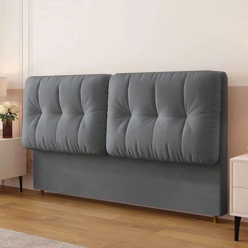 Modish Style Panel Headboard with No Distressing, Button-tufted Rectangle Design for King/Queen/Full Bed, Cotton Upholstery Fill, Standard Height thumbnail 3
