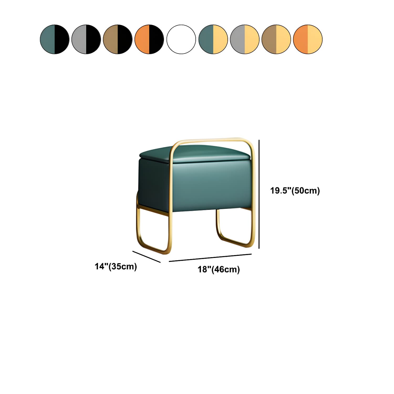 3 Drawers Make-up Vanity Set, 28.74" H Leather Vanity with Stool & Mirror thumbnail 25