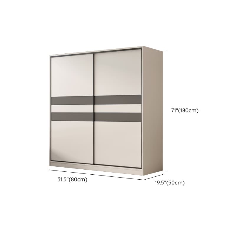 Chalk Nordic Timber Wardrobe with 3 Drawers, Self-supporting Design, Soft Close Door, and Clothing Rod thumbnail 10