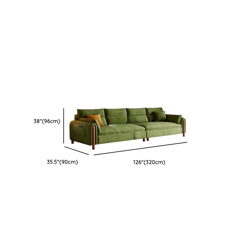 Straight/L-Shape Olive Green Sofa/Corner Sectional with Horizontal/Left Orientation thumbnail 19