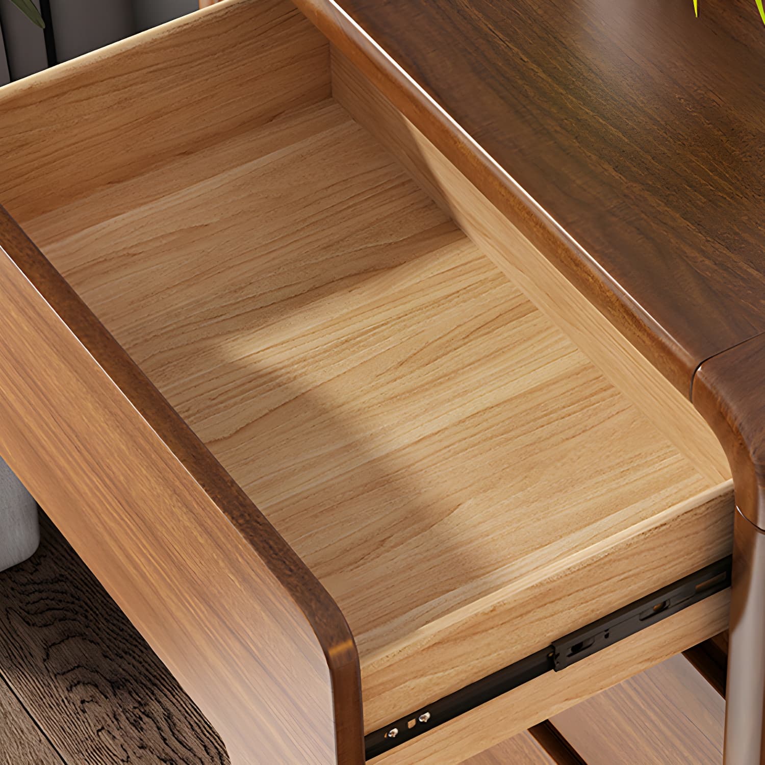 Modern Solid Wood Dresser with Narrow Profile and Drawers in Natural Finish thumbnail 12