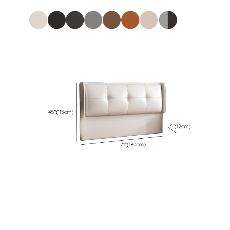 Simplistic Style Wingback Headboard with No Distressing, Piled Tufted Rectangular Design for King/Queen/Full Bed, Featuring Sponge Upholstery Fill and Standard Height thumbnail 15