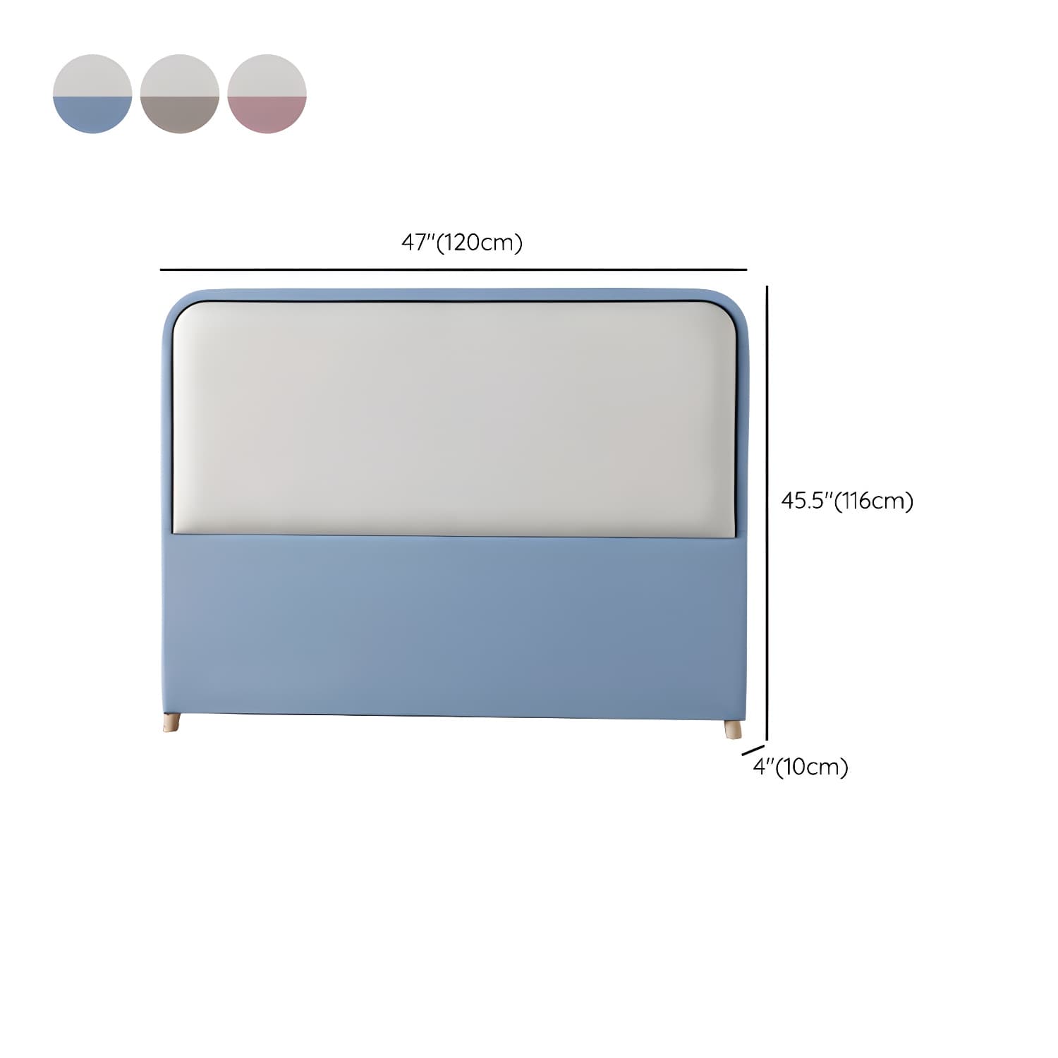 Modern Upholstered Panel Headboard with Leather Upholstery and Rectangular Shape thumbnail 23