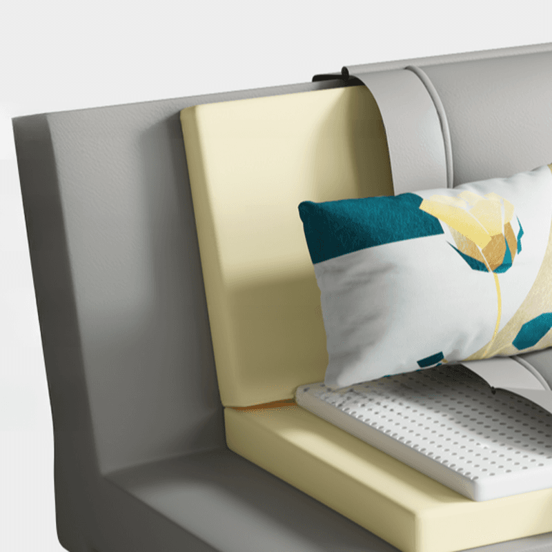 Tear Resistant Standard Sofa in Gray/Light Blue/Amber Color with Arm thumbnail 11