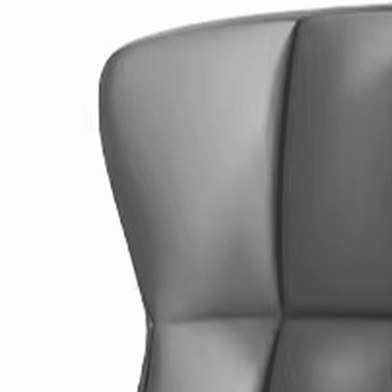 Casual/Lavish Side Chair with Wingbacked Upholstered Design and Steel Legs thumbnail 12