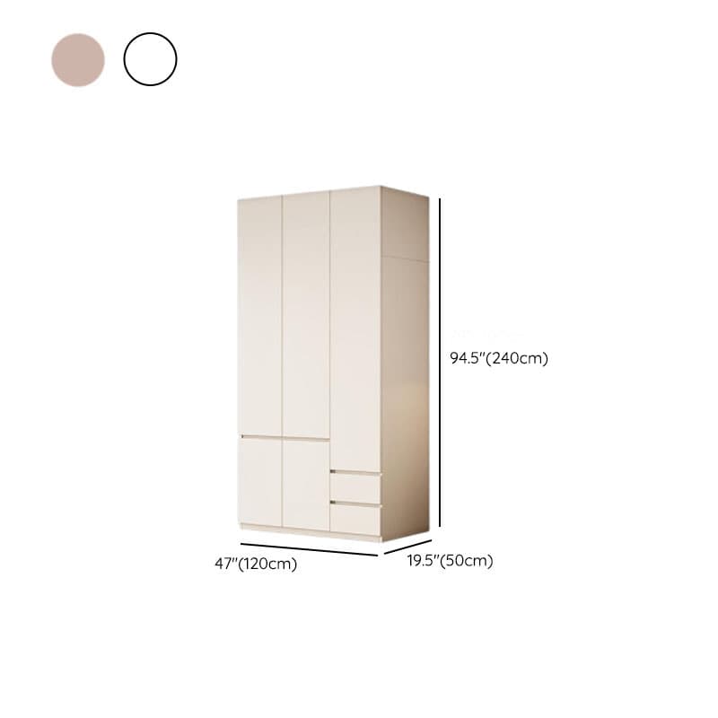 Modish Manufactured Wood Independent Armoire Cabinet with Soft Close Drawer, Soft Close Door, Interior Shelves, and Clothing Rod thumbnail 12