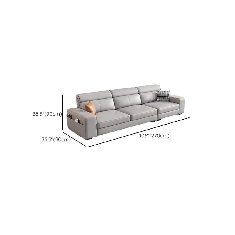 L-Shape/Straight Sofa/Sofa Chaise with USB Port, Left/Horizontal Orientation thumbnail 15