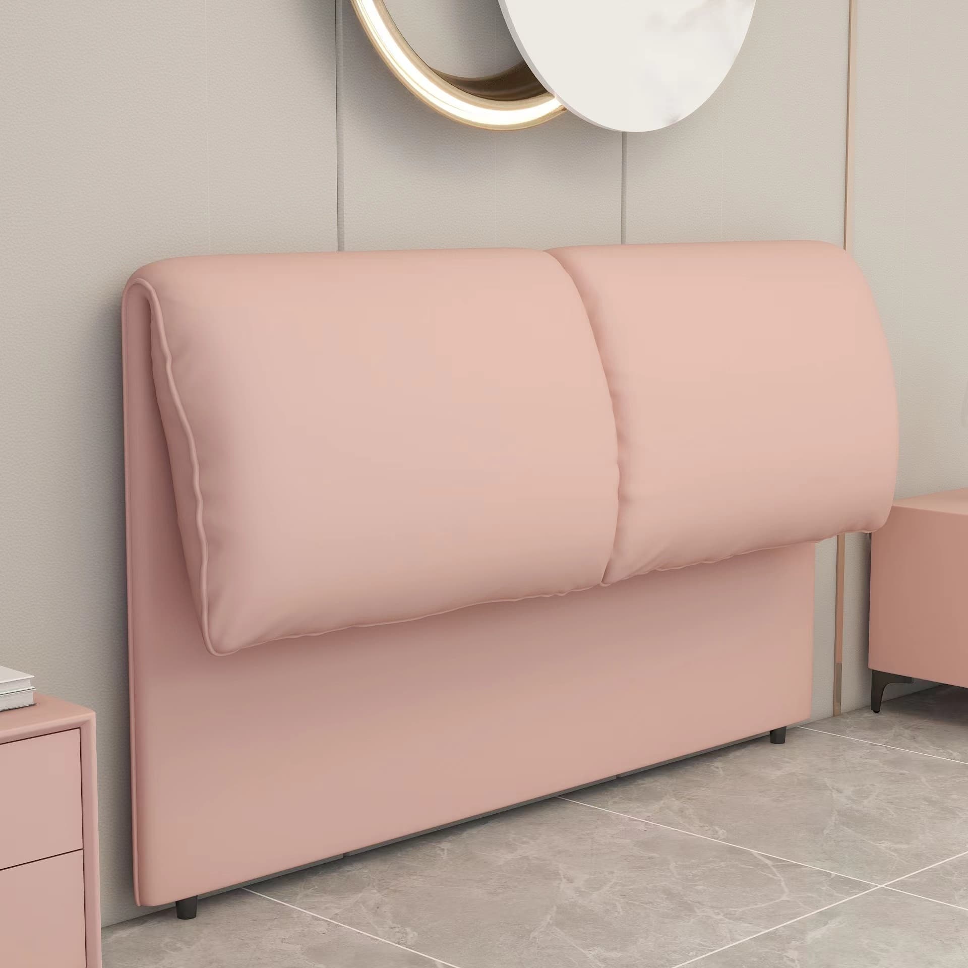 Simple Free-standing Standard King(76"W x 80"L)/Queen(60"W x 80"L)/Full(54"W x 75"L) Panel No Distressing With Legs in Wood/ Upholstery and Sponge thumbnail 7