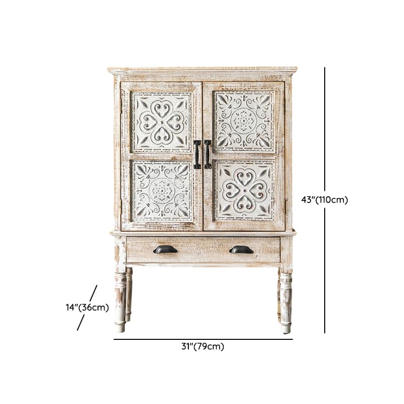 14.2'' Wood Rectangular Traditional Accent Cabinets with Drawers and Cabinet Included thumbnail 16