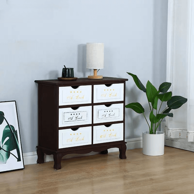 French Wood Vertical Console Dresser with 9 Drawers/7 Drawers/10 Drawers thumbnail 9