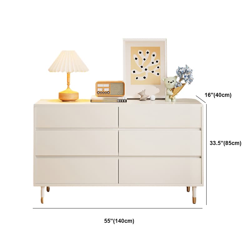 Modern White Wood Dressers with Soft-Close Drawers , Shelves Not Included - image 16