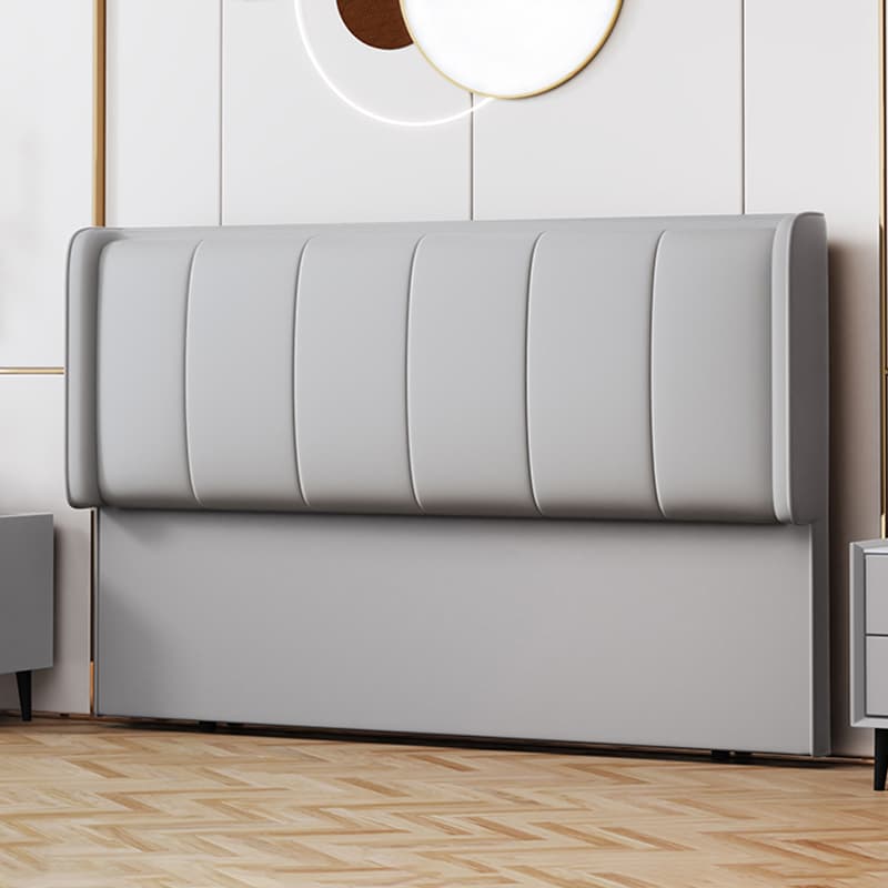 Trendy Panel Headboard in Natural Wood with No Distressing, Rectangle Shape for Twin XL/Full/Queen Bed, Featuring Sponge Upholstery Fill and Standard Height thumbnail 3