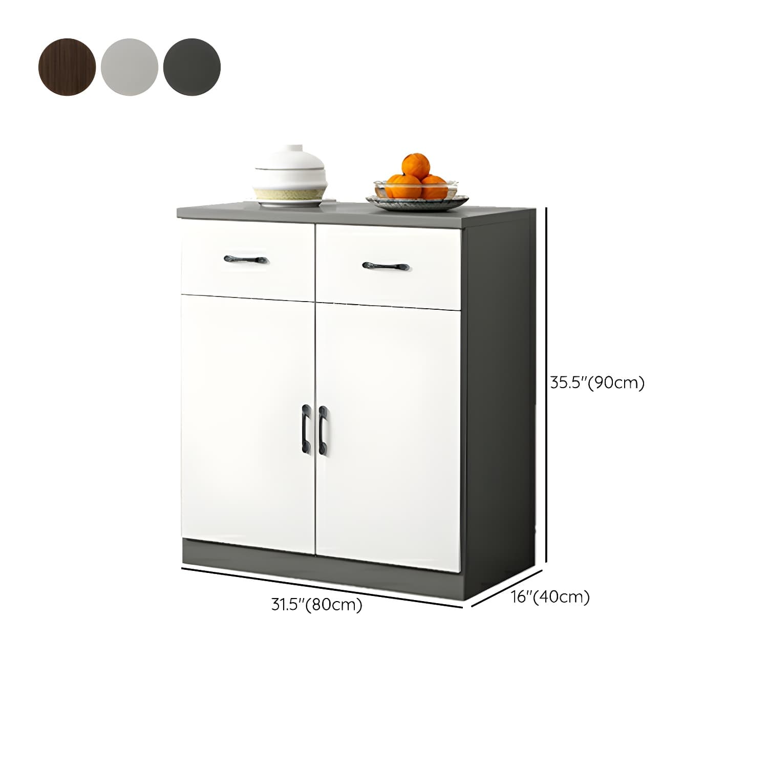 Modern Wood Sideboard Credenza with Drawers and Cabinets - Functional Storage Solution thumbnail 19