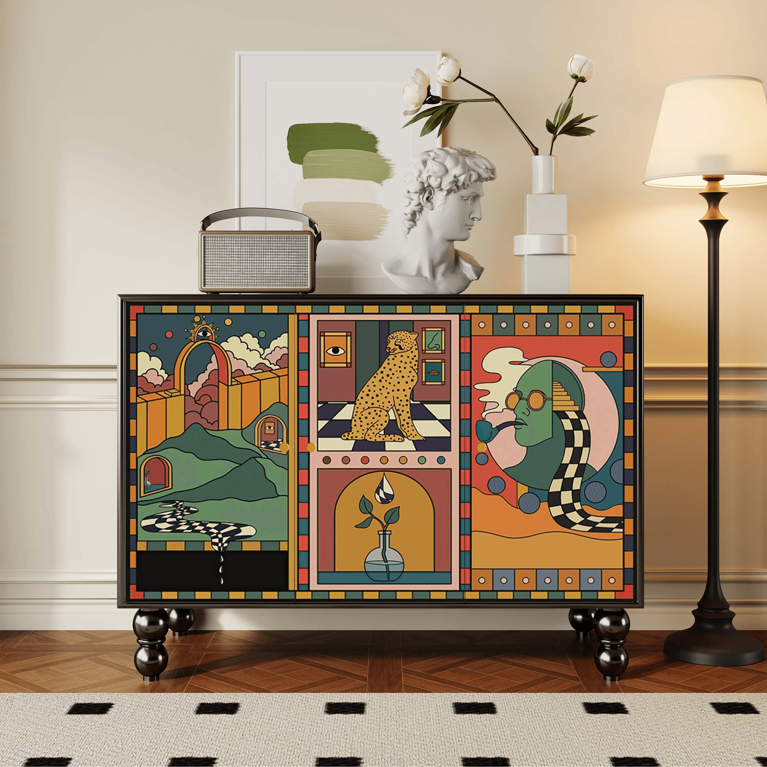 Parlor Detached Sideboard with Six Internal Shelves and Benchtop thumbnail 17