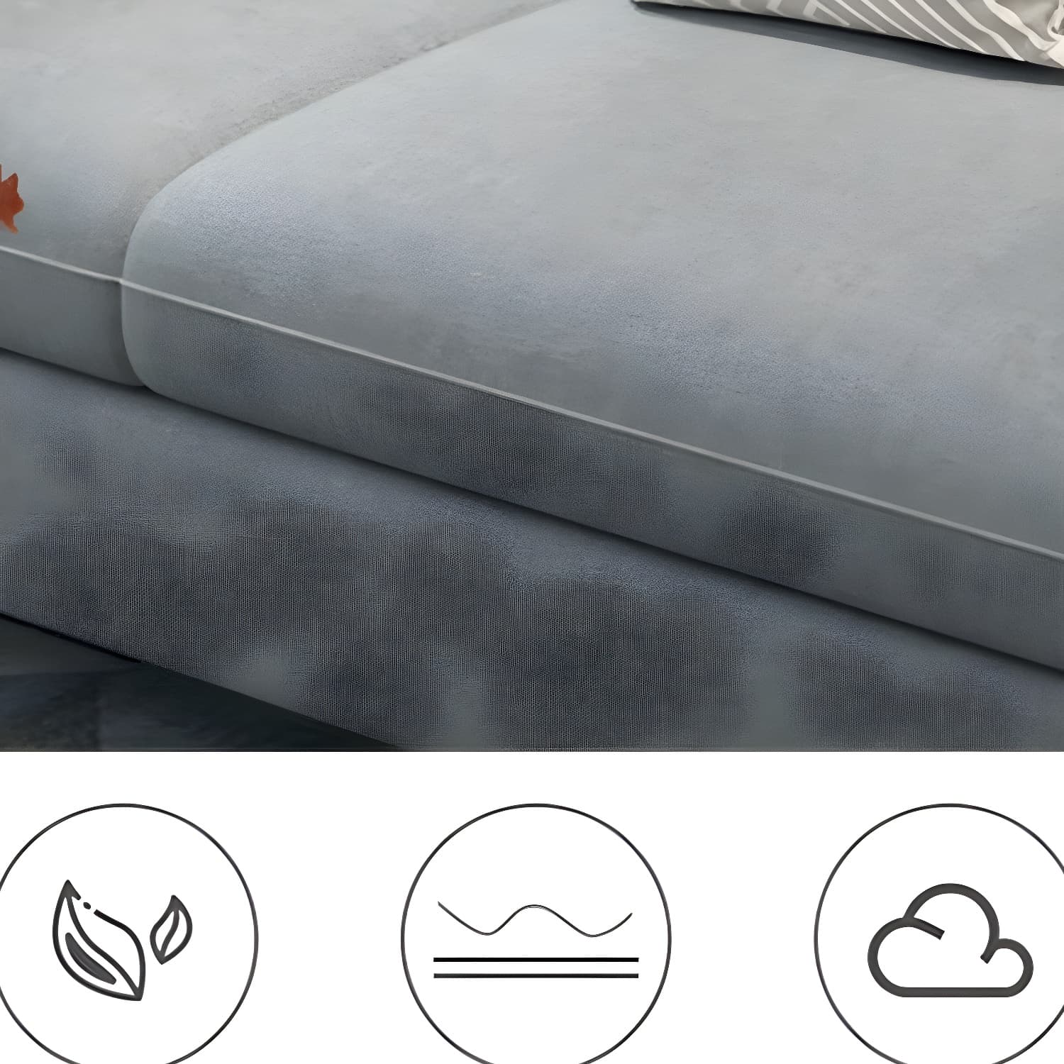 Modern Wooden Frame L-Shaped Sectional Sofa Chaise in Small Size with Storage Included thumbnail 20