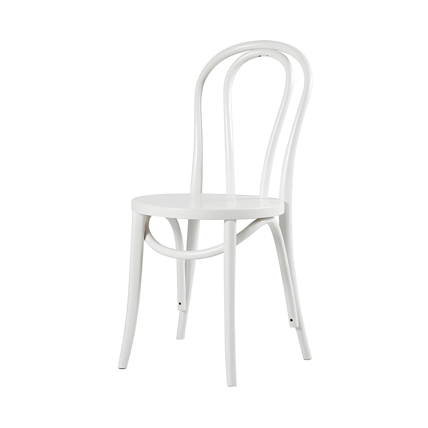 Modern Open Back Side Chair with Beech Wood Legs for Kitchen & Dining - Non-Upholstered thumbnail 11